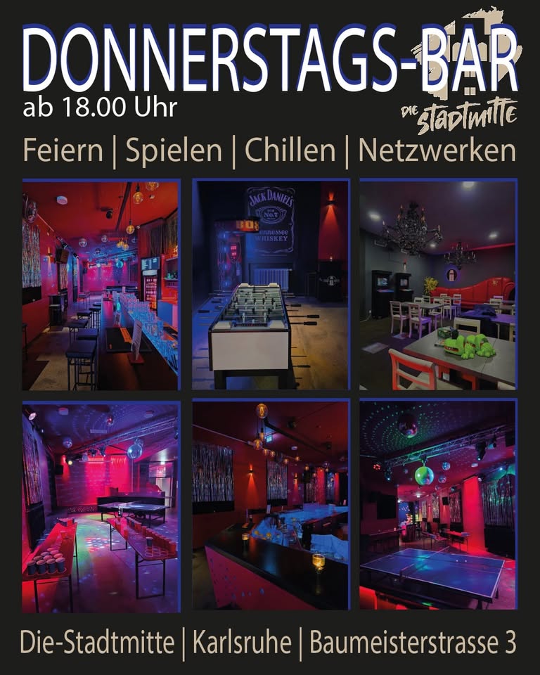 Die Donnerstags-Bar in der Stadtmitte