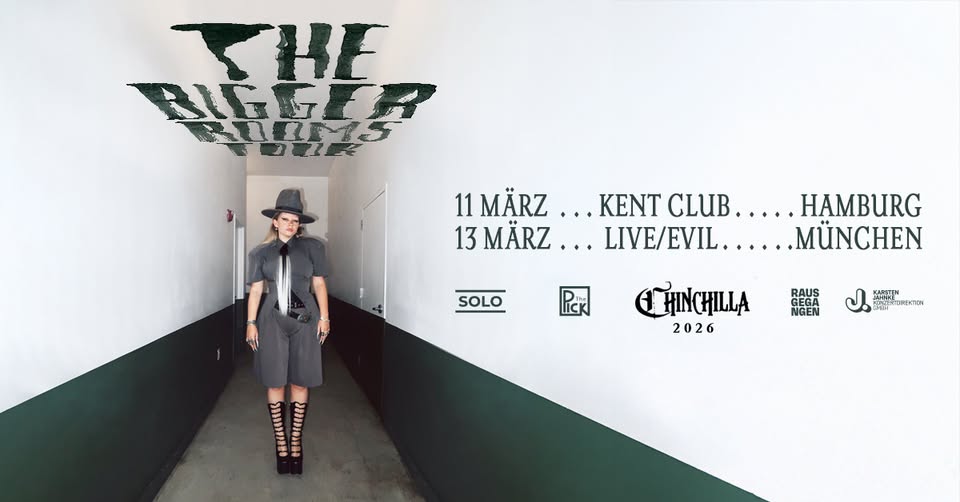 Chinchilla | The Bigger Rooms EU Tour 2026 | Hamburg (wird verschoben!)