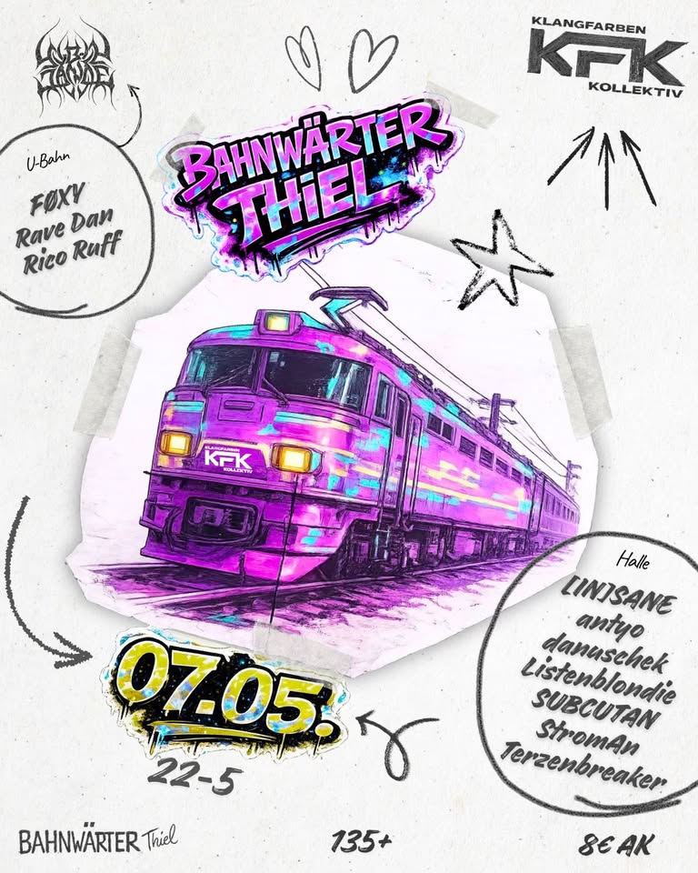 135+ mit Klangfarben Kollektiv & Subsdance | Bahnwärter Thiel