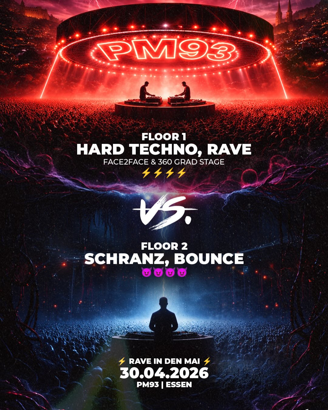 Voltage - 360° Techno Rave with Face2Face DJ Set