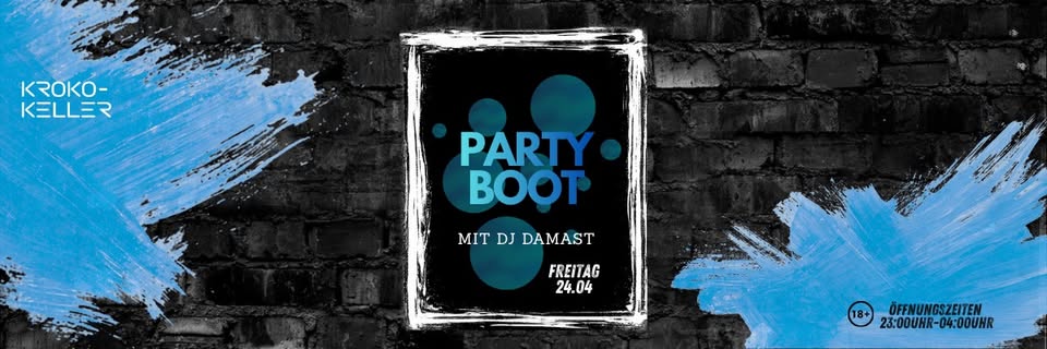 PARTY BOOT mit DJ Damast