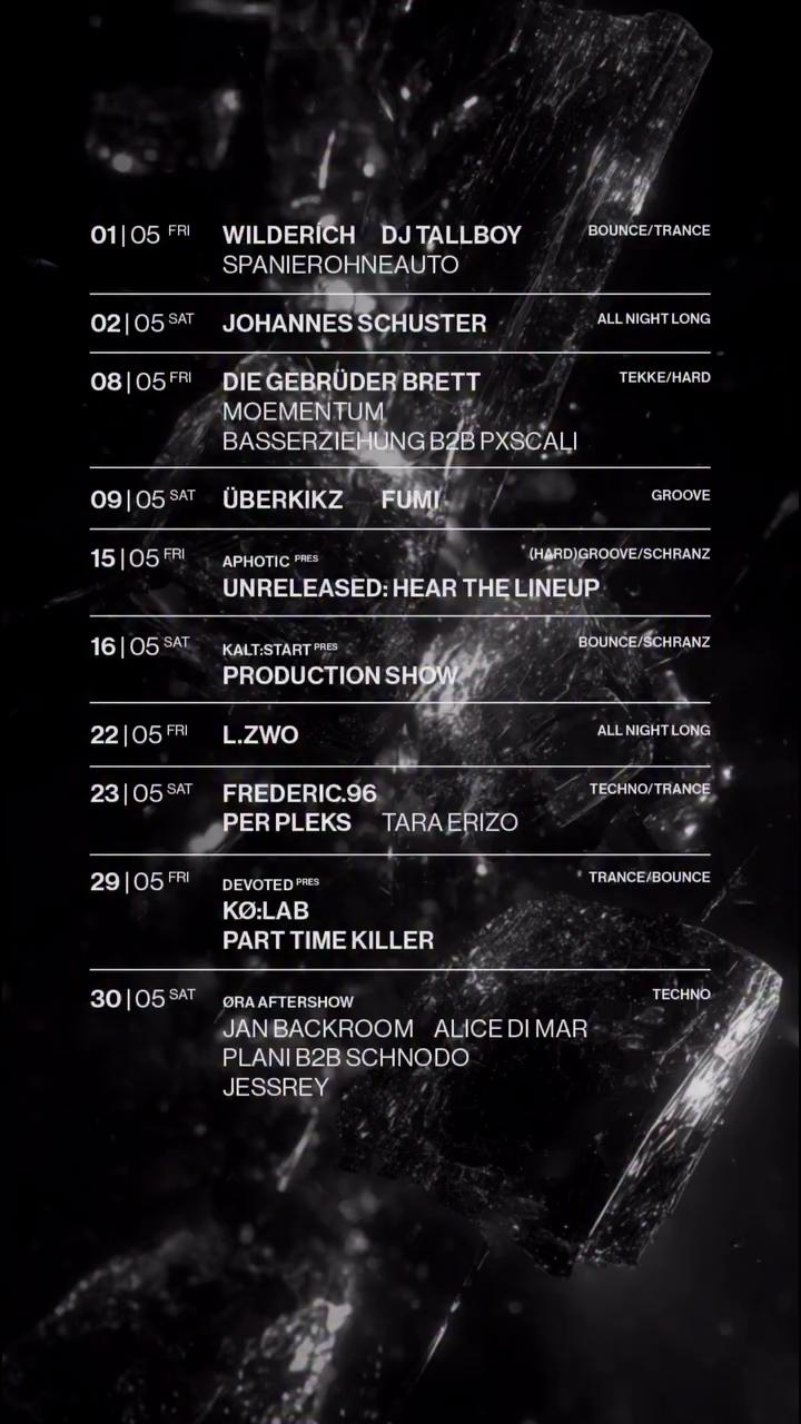 Ora Curated Aftershow with Jan Backroom, Alice Dimar & Jessreydj