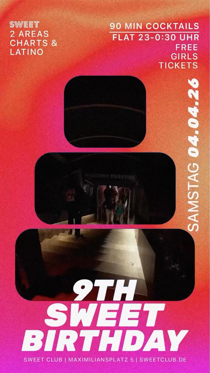 SWEET BIRTHDAY – 9 JAHRE SWEET CLUB MÜNCHEN!