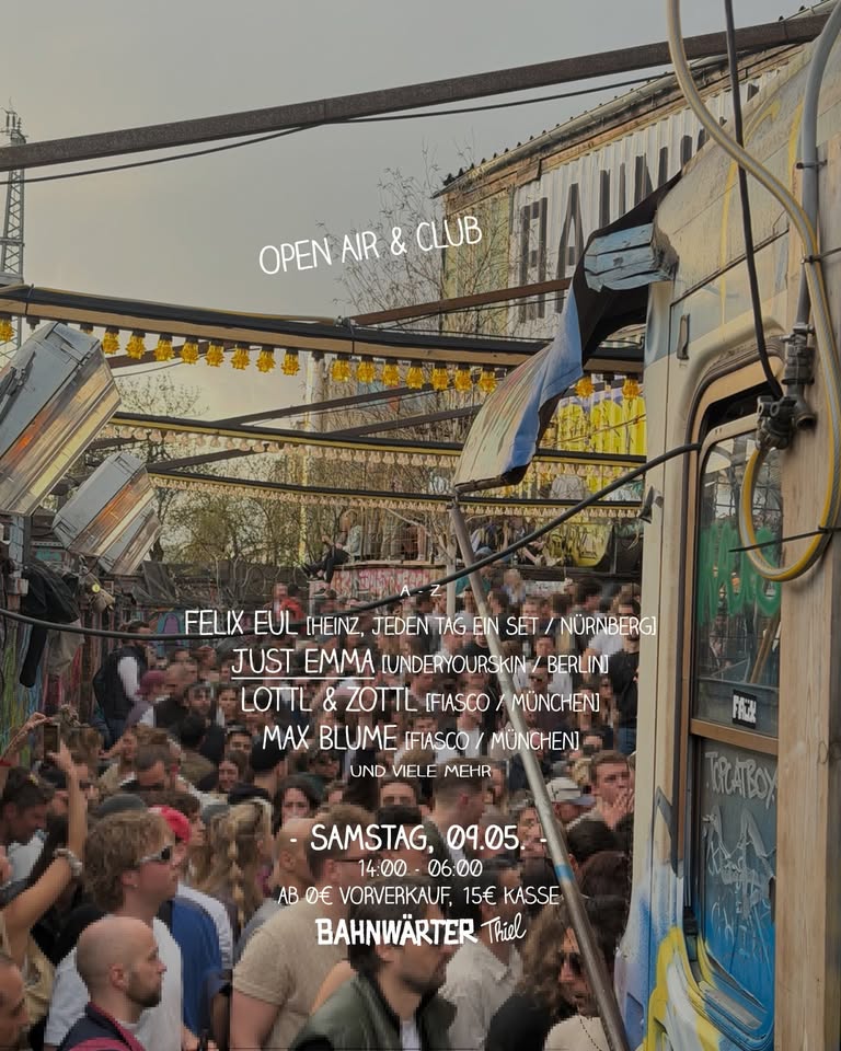 Samstag mit Just Emma – Open Air & Club | Bahnwärter Thiel