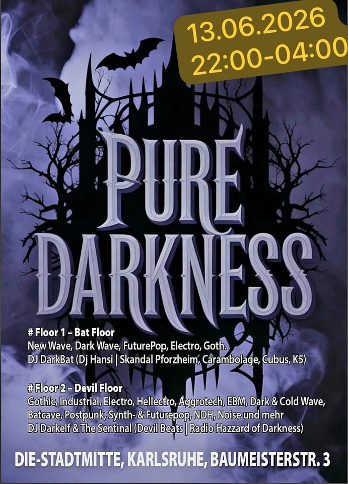 Pure Darkness - Die Gothic-Wave-Dark-Elektro-Nacht