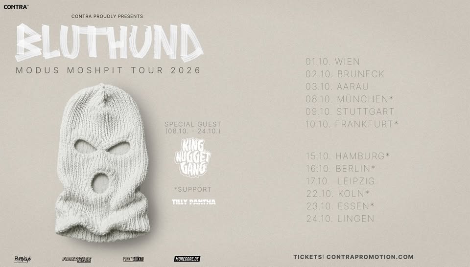 Bluthund // Modus Moshpit Tour 2026 // Essen
