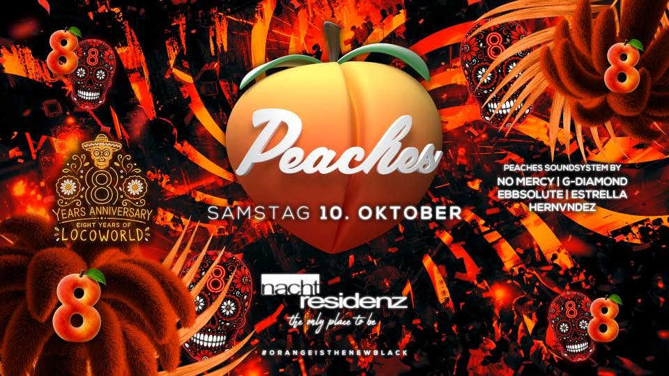 8 JAHRE PEACHES - DAS EVENT DES JAHRES | Nachtresidenz Düsseldorf