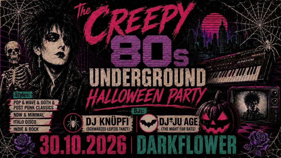 The Creepy 80s Underground Halloween Party