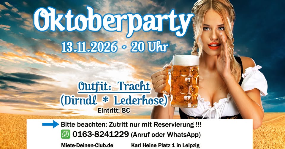 Oktoberparty im Club Gaya